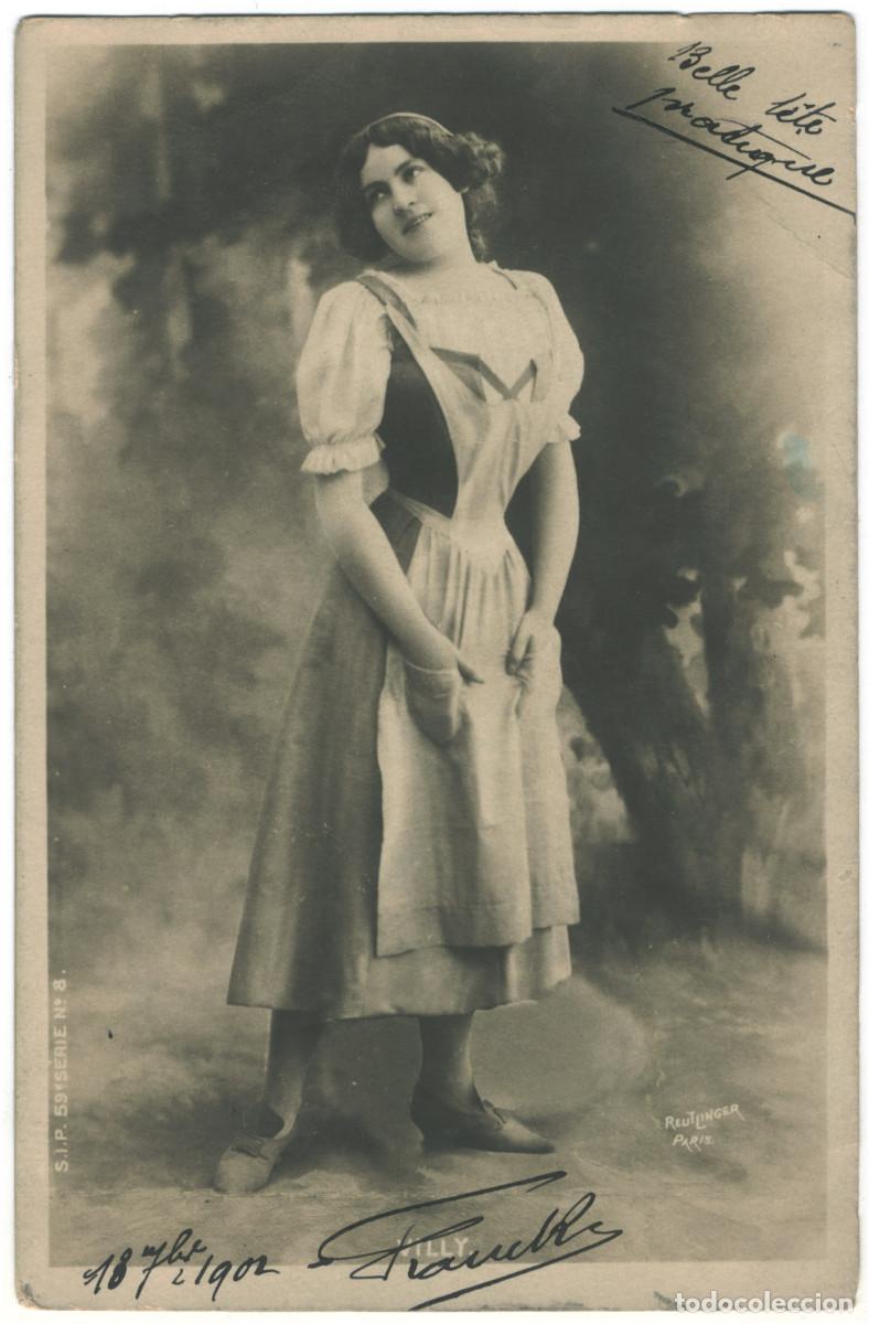 Postales: Actriz Belle &Eacute;poque VILLY, Mlle._SIP. 59-8. Photo Reutlinger