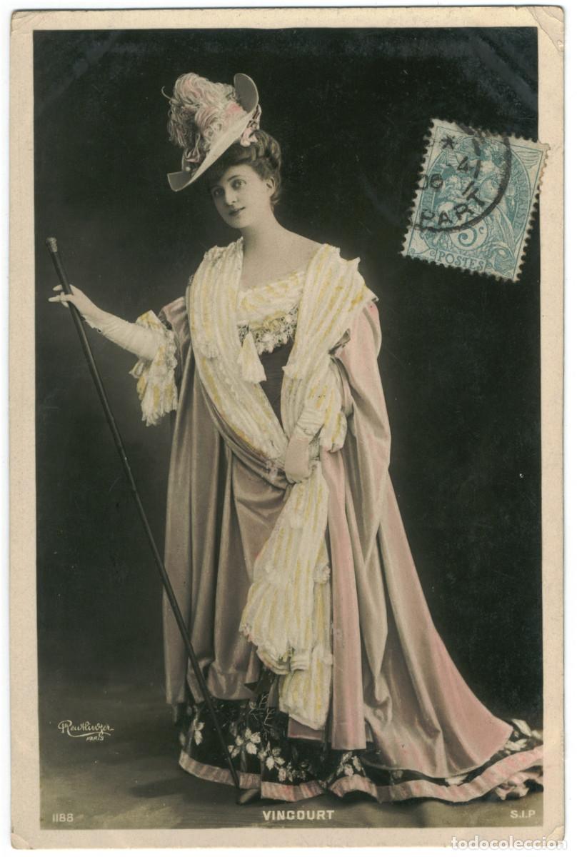 Postales: Actriz Belle &Eacute;poque VINCOURT_SIP. 1188. Photo Reutlinger