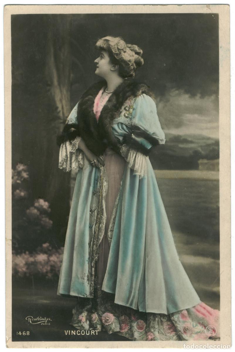 Postales: Actriz Belle &Eacute;poque VINCOURT_SIP. 1468. Photo Reutlinger