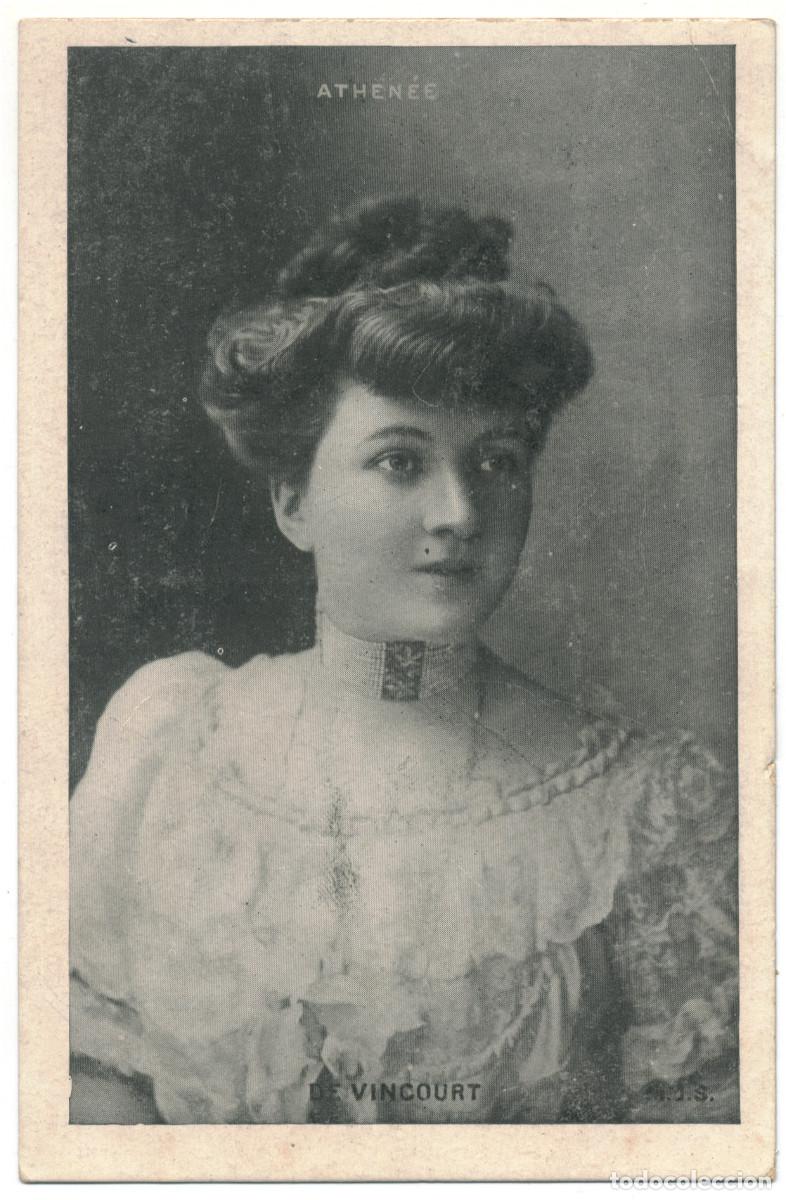 Postales: Actriz Belle &Eacute;poque VINCOURT_MJS. Athen&eacute;e