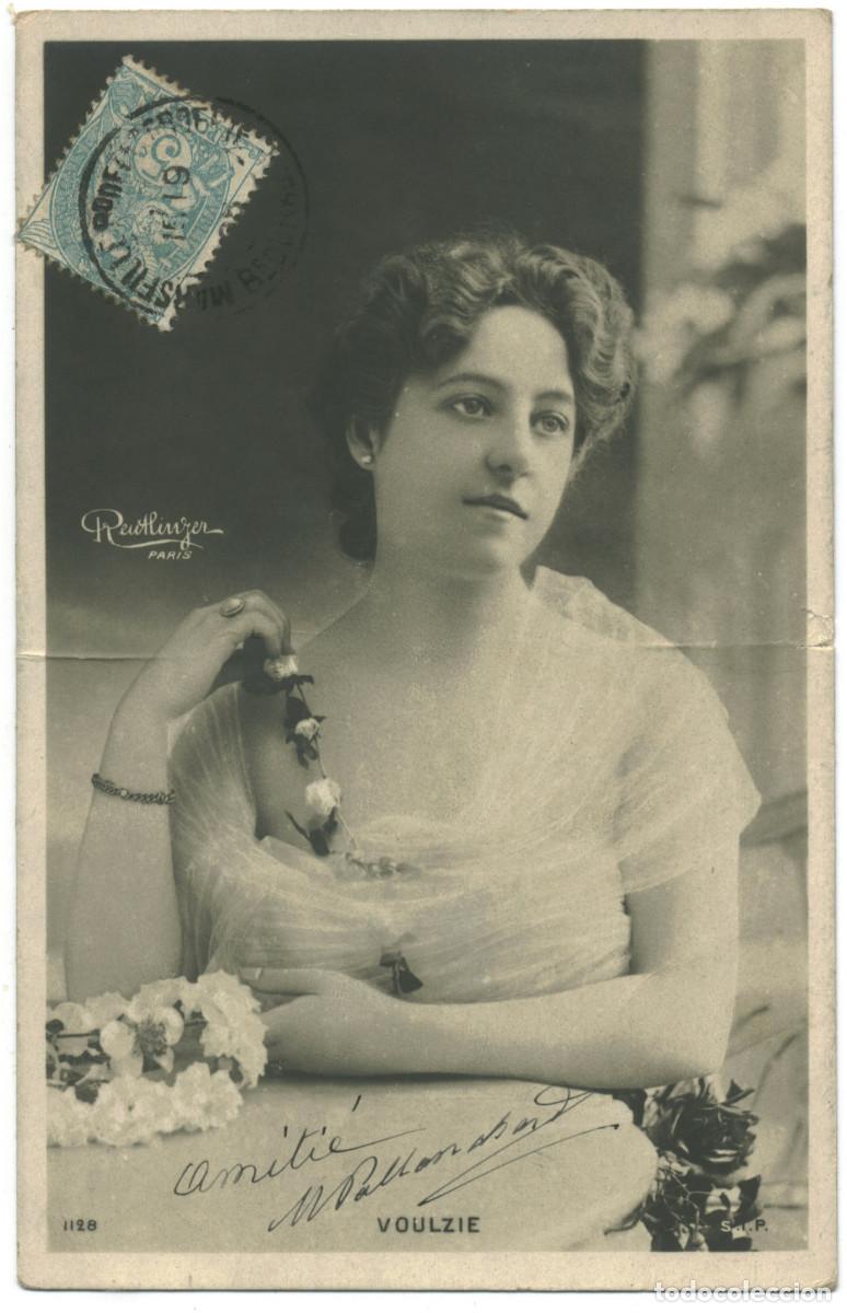 Postales: Actriz Belle &Eacute;poque VOULZIE_SIP. 1128. Photo Reutlinger