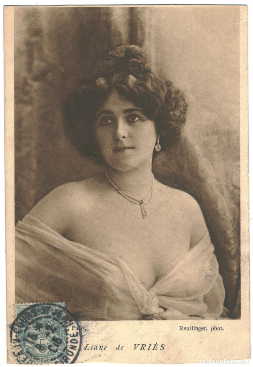 Postales: Actriz Belle &Eacute;poque VRI&Egrave;S, Liane de_C. Jeanegette. Photo Reutlinger