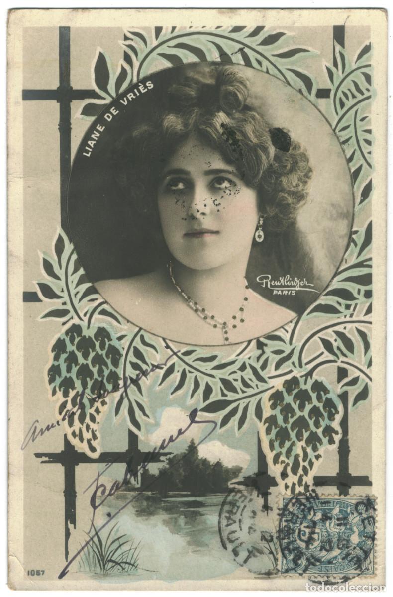 Postales: Actriz Belle &Eacute;poque VRI&Egrave;S, Liane de_SIP. 1057. Photo Reutlinger