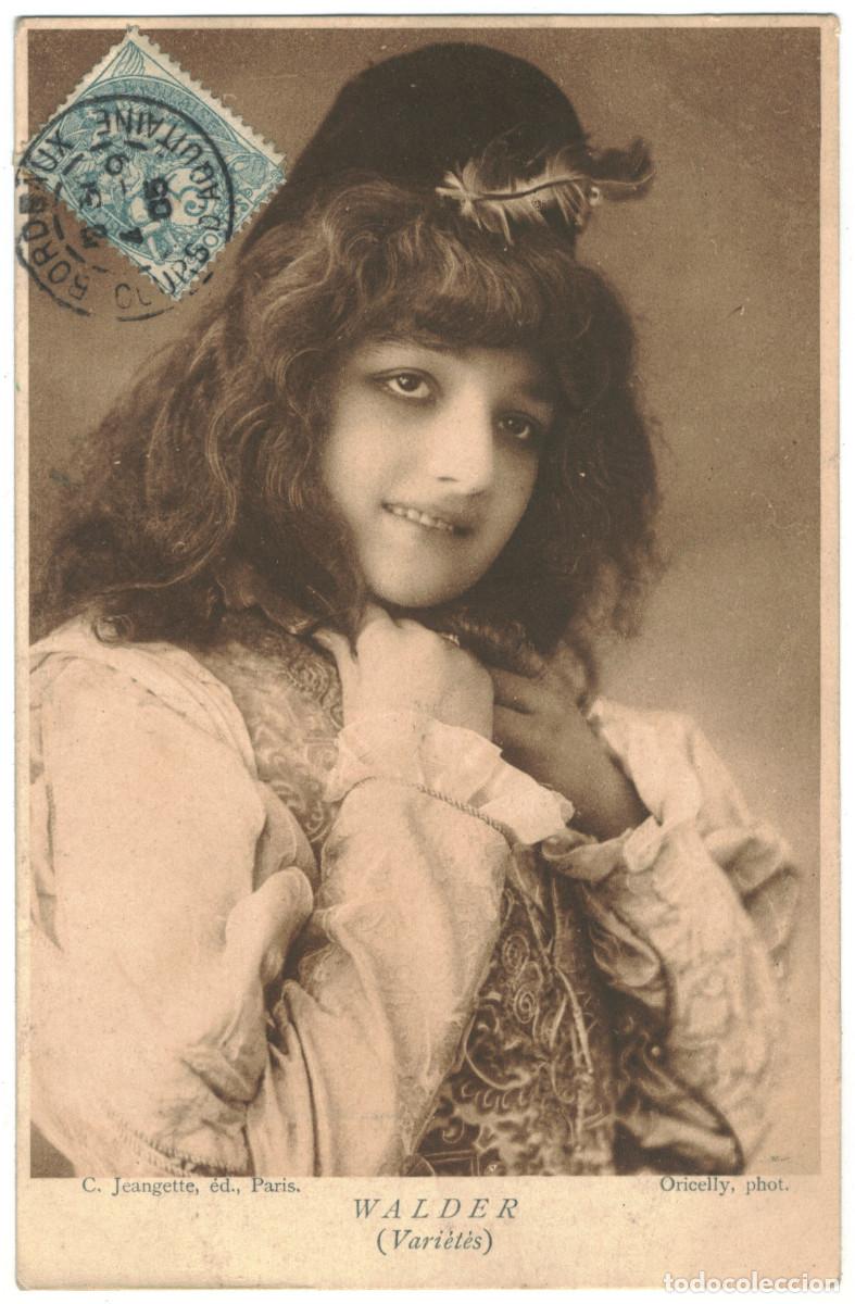 Postales: Actriz Belle &Eacute;poque WALDER_C Jeangette. Vari&eacute;t&eacute;s. Photo Oricelly