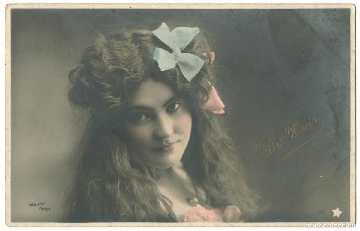 Postales: Actriz Belle &Eacute;poque WARIN, de_W &Eacute;toile. 620-31. Photo Wal&eacute;ry