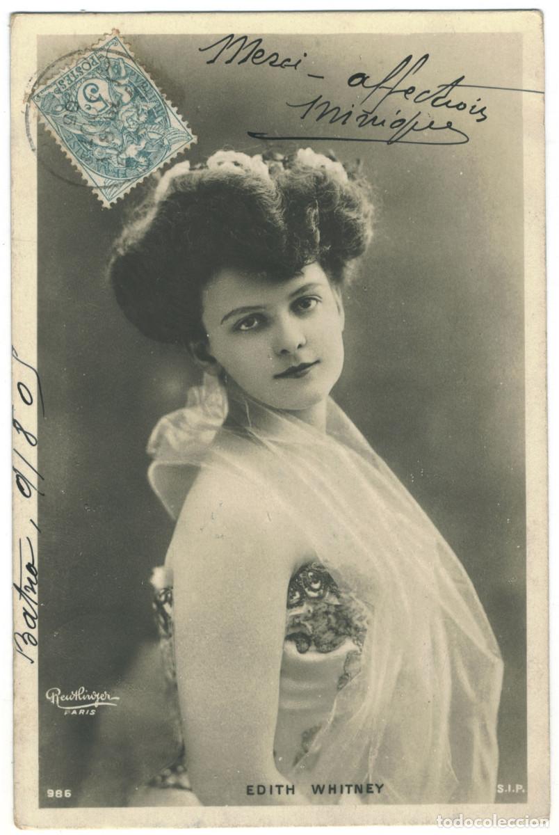 Postales: Actriz Belle &Eacute;poque WHITNEY, Edith_SIP. 986. Photo Reutlinger