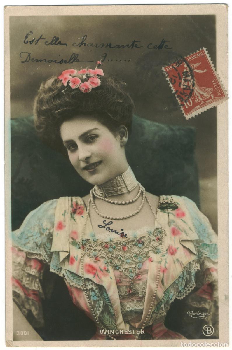 Postales: Actriz Belle &Eacute;poque WINCHESTER, Marion_CB. 3001. Photo Reutlinger