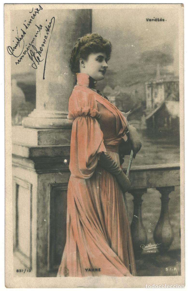 Postales: Actriz Belle &Eacute;poque YAHNE_SIP. 837-13. Photo Reutlinger