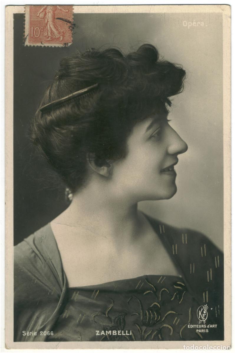 Postales: Actriz Belle &Eacute;poque ZAMBELLI, Carlotta_KF. 2066