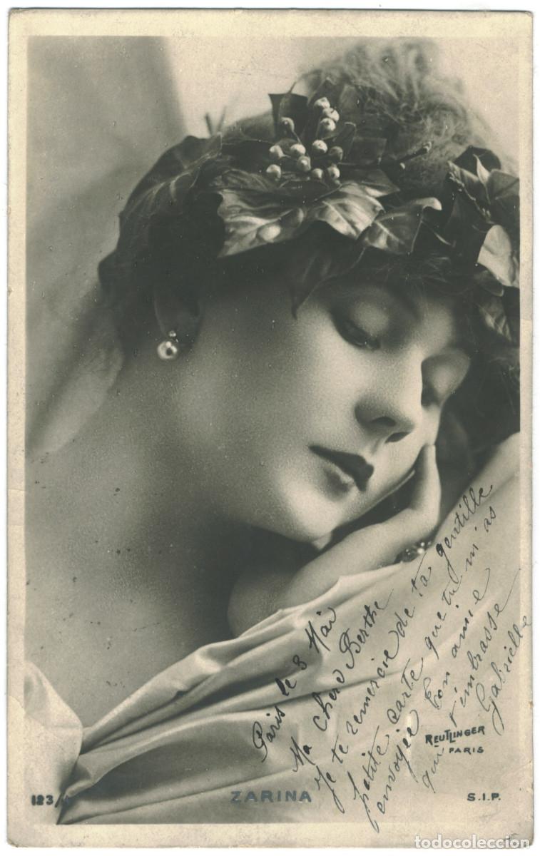 Postales: Actriz Belle &Eacute;poque ZARINA_SIP. 123-1. Photo Reutlinger