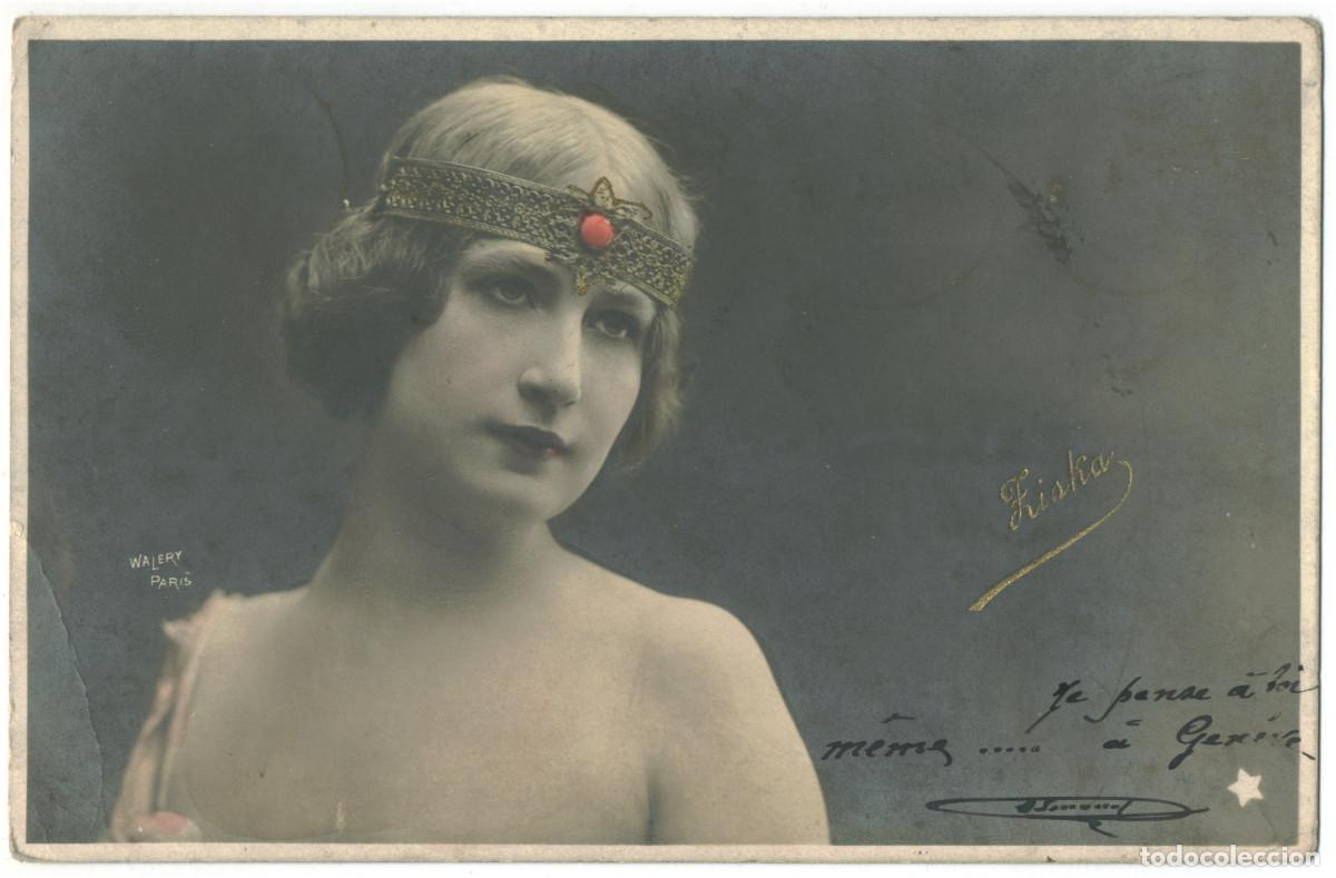 Postales: Actriz Belle &Eacute;poque ZISKA_&Eacute;toile. 667-45. Photo Wal&eacute;ry