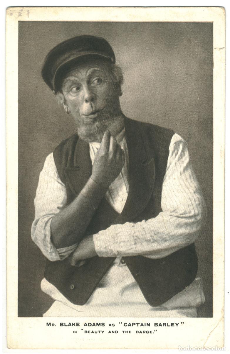 Postales: Actor eduardiano ADAMS, Blake_Looker-On. As Captain Barley in 'Beauty and the Barge'