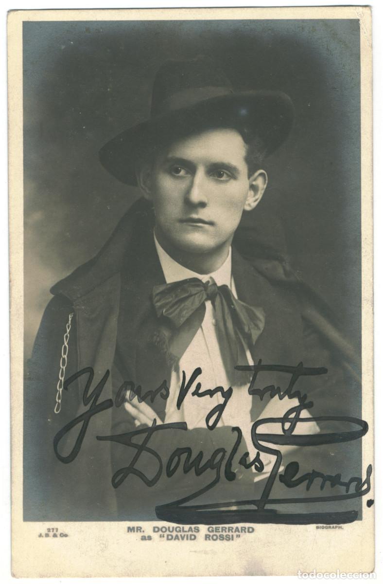 Postales: Actor eduardiano G&Eacute;RARD, Douglas_Beagles. 277. Photo Biograph. Autograph Firmada
