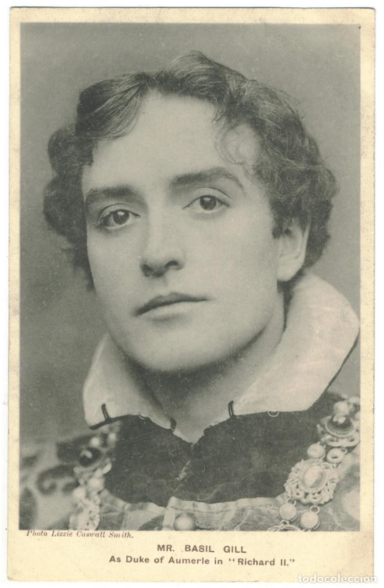 Postales: Actor GILL, Basil_Davidson (Stageland). As Duke of Aumerle in Richard II. Photo L. Caswall Smith