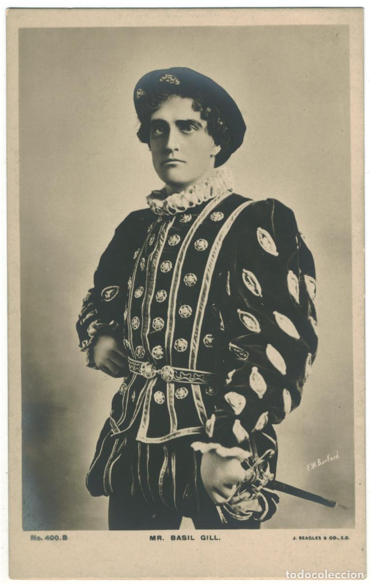 Postales: Actor GILL, Basil_Beagles. 400 B. Photo F. W. Burford