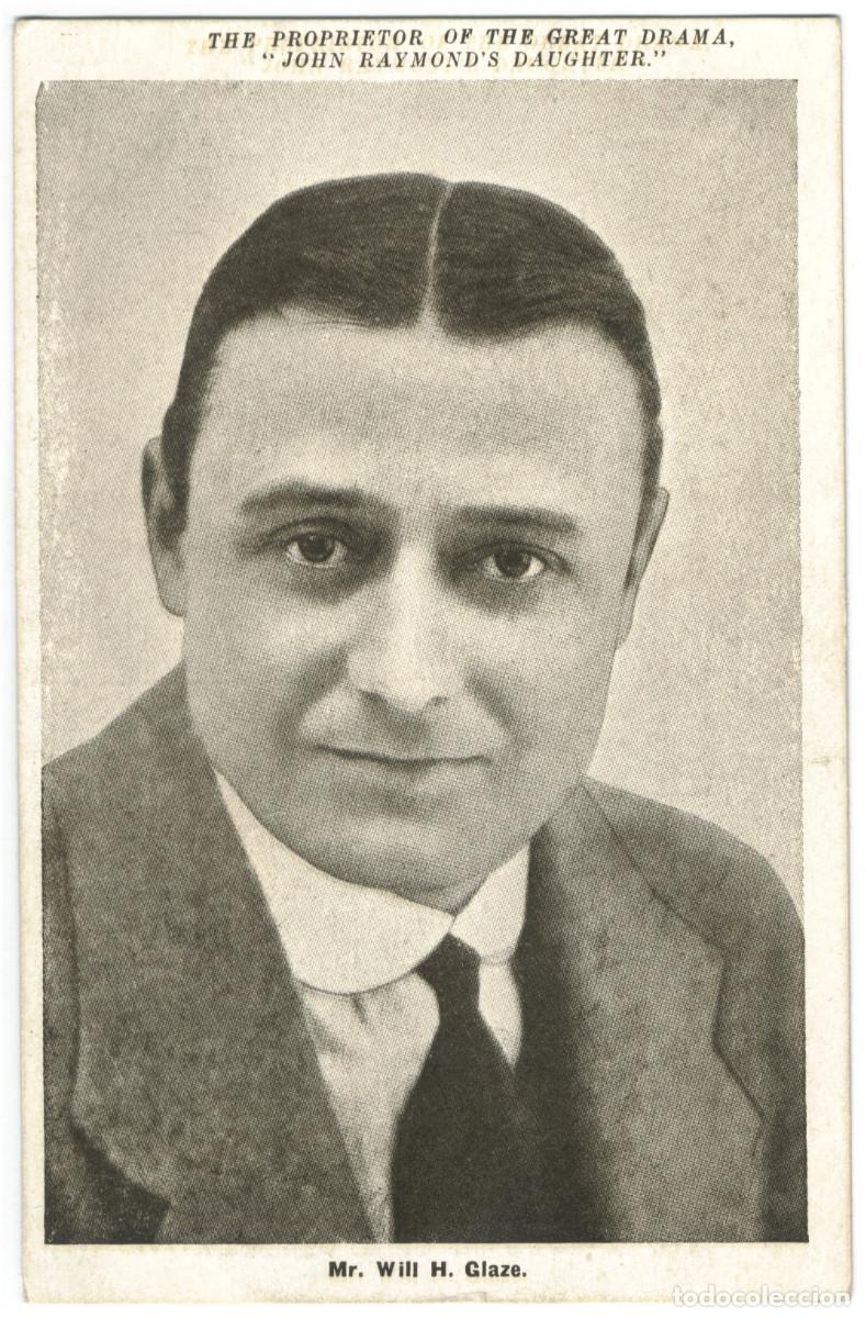 Postales: Actor GLAZE, Will H._Graham Wright. Propietor of John Raymond's Daughter