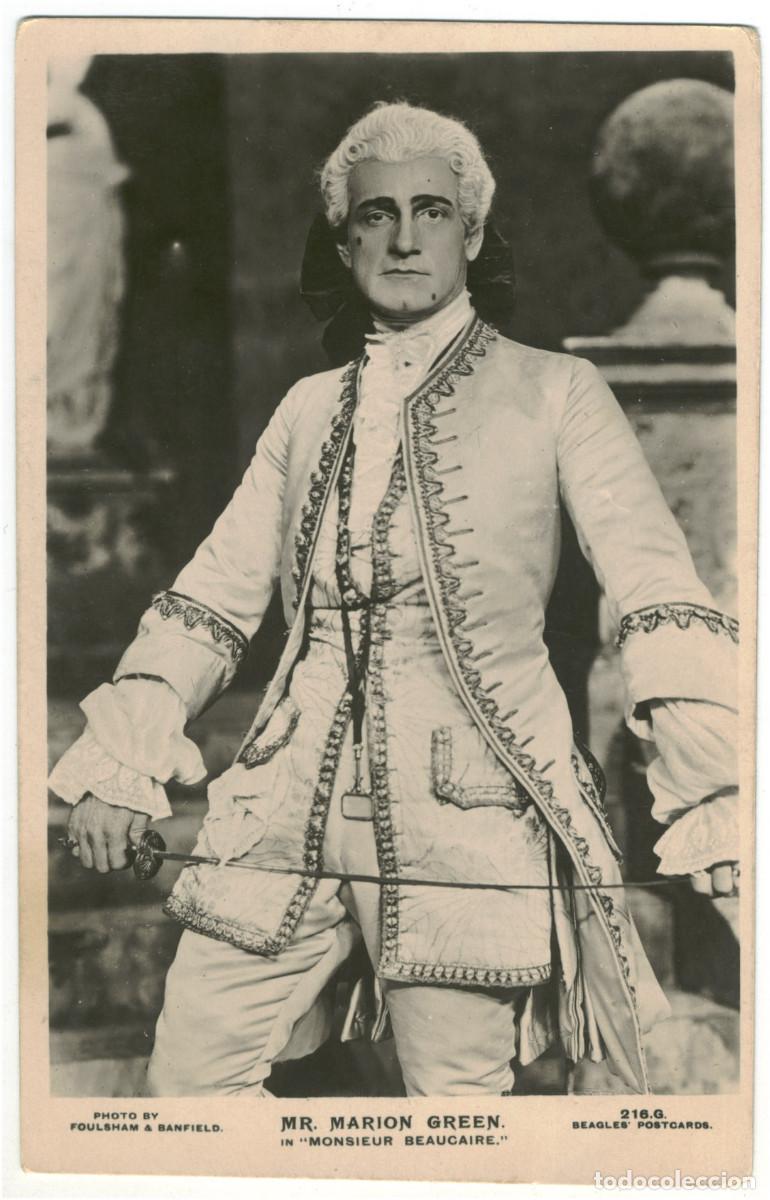 Postales: Actor GREEN, Marion_Beagles. 216 G. In Monsieur Beaucaire. Photo Foulsham & Banfield