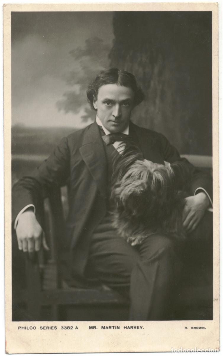 Postales: 4 Postales Actor eduardiano HARVEY, Martin_Philco. 3382 A, B, C, F. Photo R. Brown
