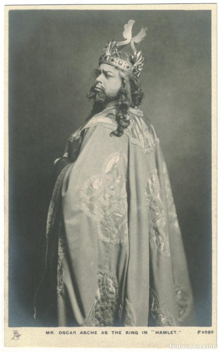 Postales: Actor eduardiano ASCHE, Oscar_Raphael Tuck & Sons. Celebrities of the Stage. P 1092 Hamlet