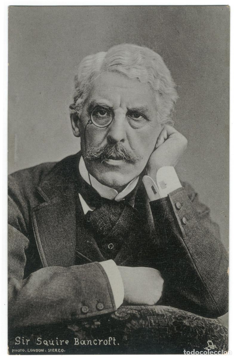 Postales: Actor eduardiano BANCROFT, Squire_Raphael Tuck. Silverette. Celebrities on the Stage. 6507. Bavaria