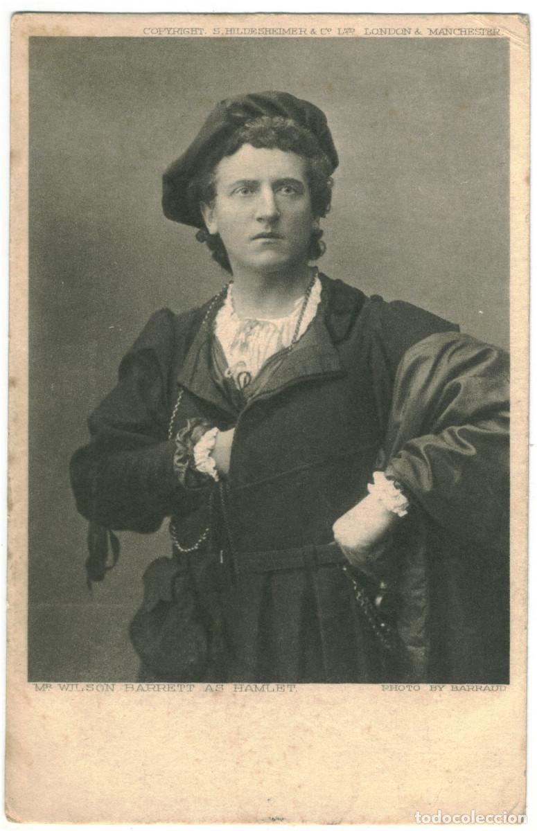 Postales: Actor eduardiano BARRETT, Wilson_Hildesheimer. As Hamlet. Photo Barraud