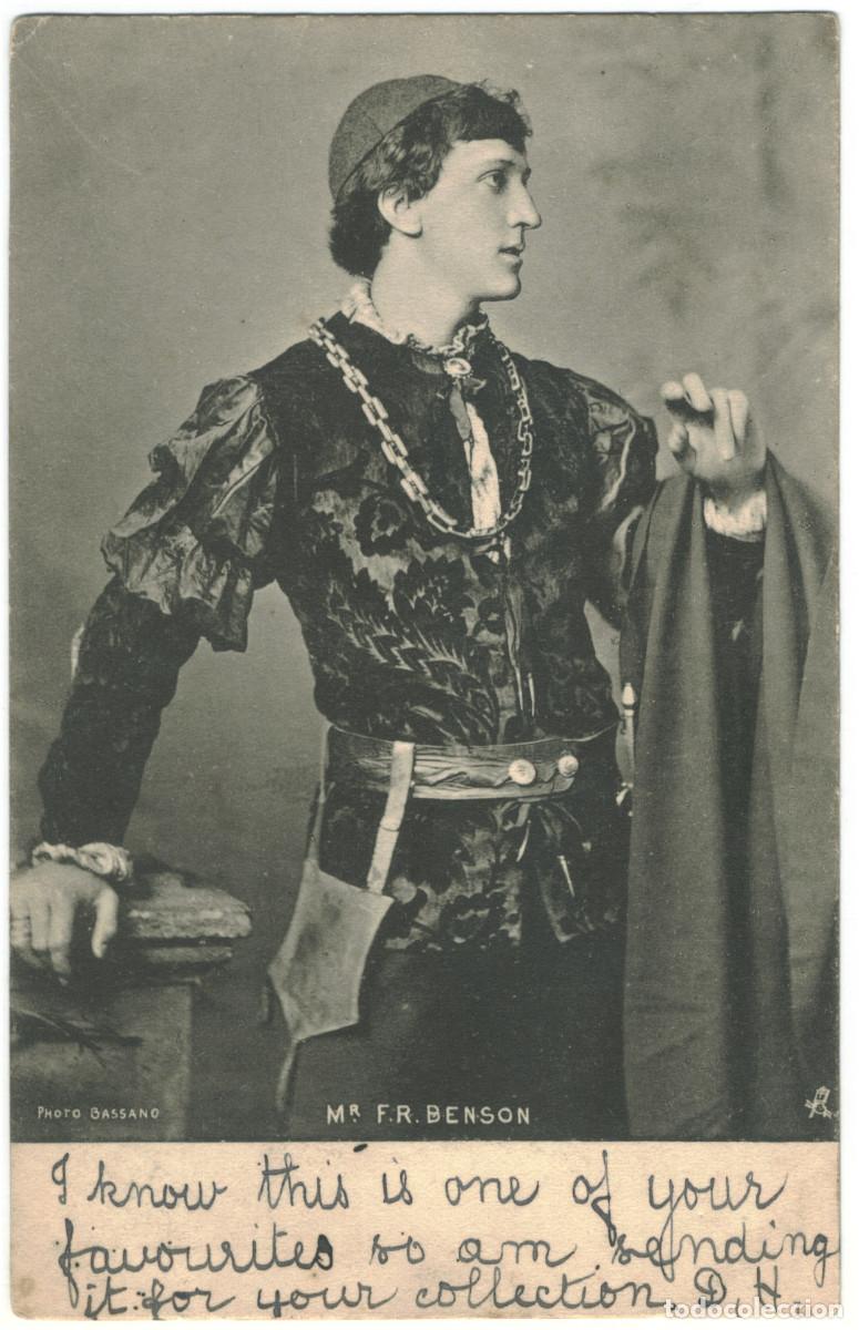Postales: Actor eduardiano BENSON, Frank R._Raphael Tuck (Celebrities of the Stage; 1053). Photo Bassano