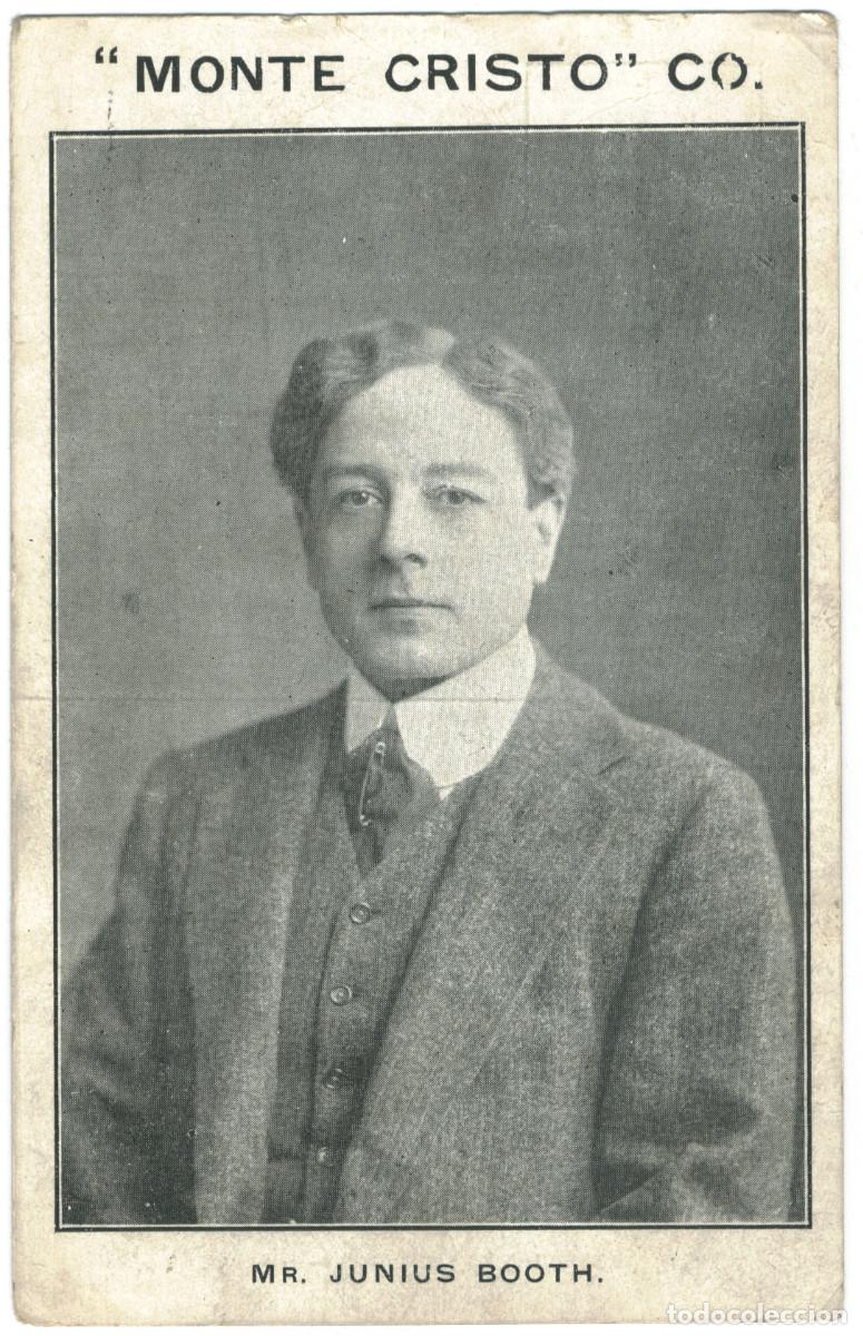 Postales: Actor eduardiano BOOTH, Junius_Haycock-Cadle. Monte Cristo Co