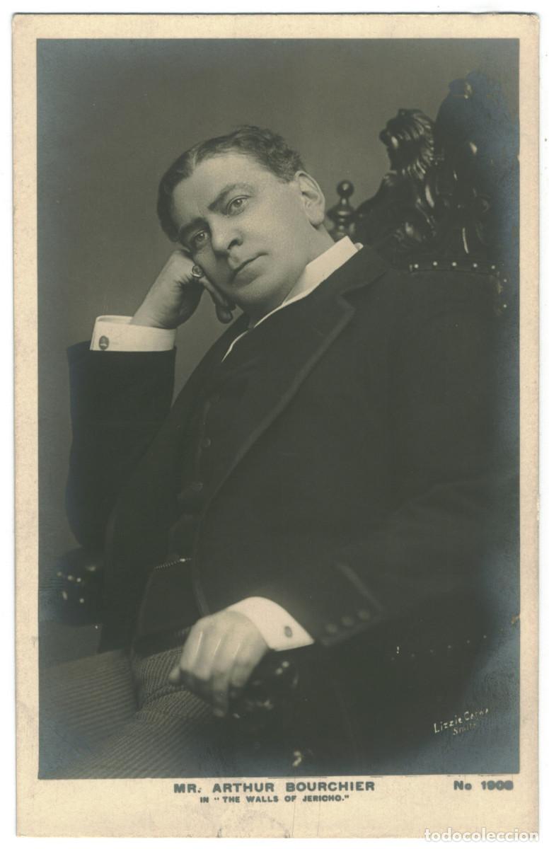 Postales: Actor eduardiano BOURCHIER, Arthur_Rapid. 1908. In The Walls of Jericho. Photo Lizzie Caswall Smith