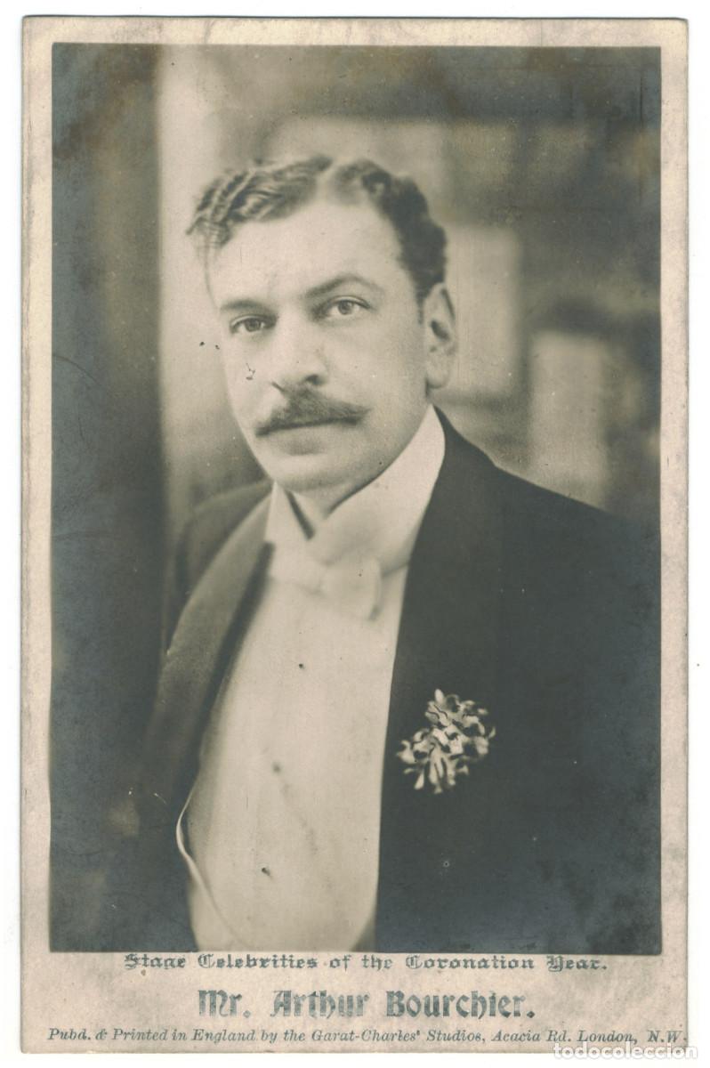 Postales: Actor eduardiano BOURCHIER, Arthur_Garat Charles. Stage Celebrities of the Coronation Year