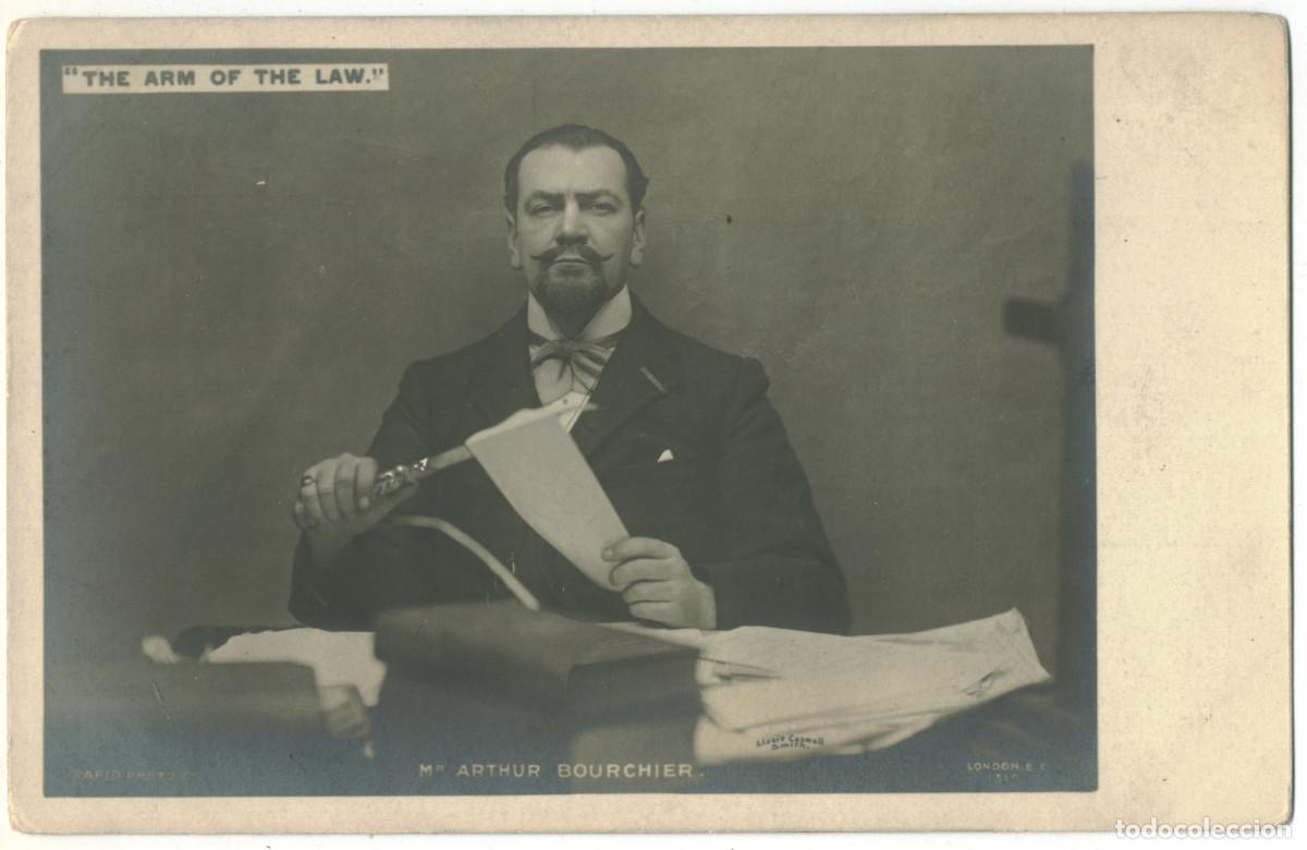 Postales: Actor eduardiano BOURCHIER, Arthur in The Arm of the Law_Rapid; 1318. Photo Lizzie Caswall Smith