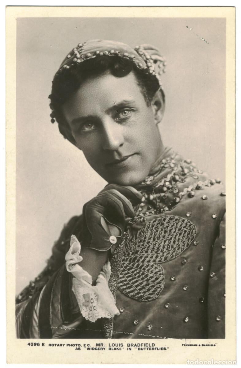 Postales: Actor eduardiano BRADFIELD, Louis_ Rotary. 4296 E. As Widgery Blake in Butterflies. Foulsham