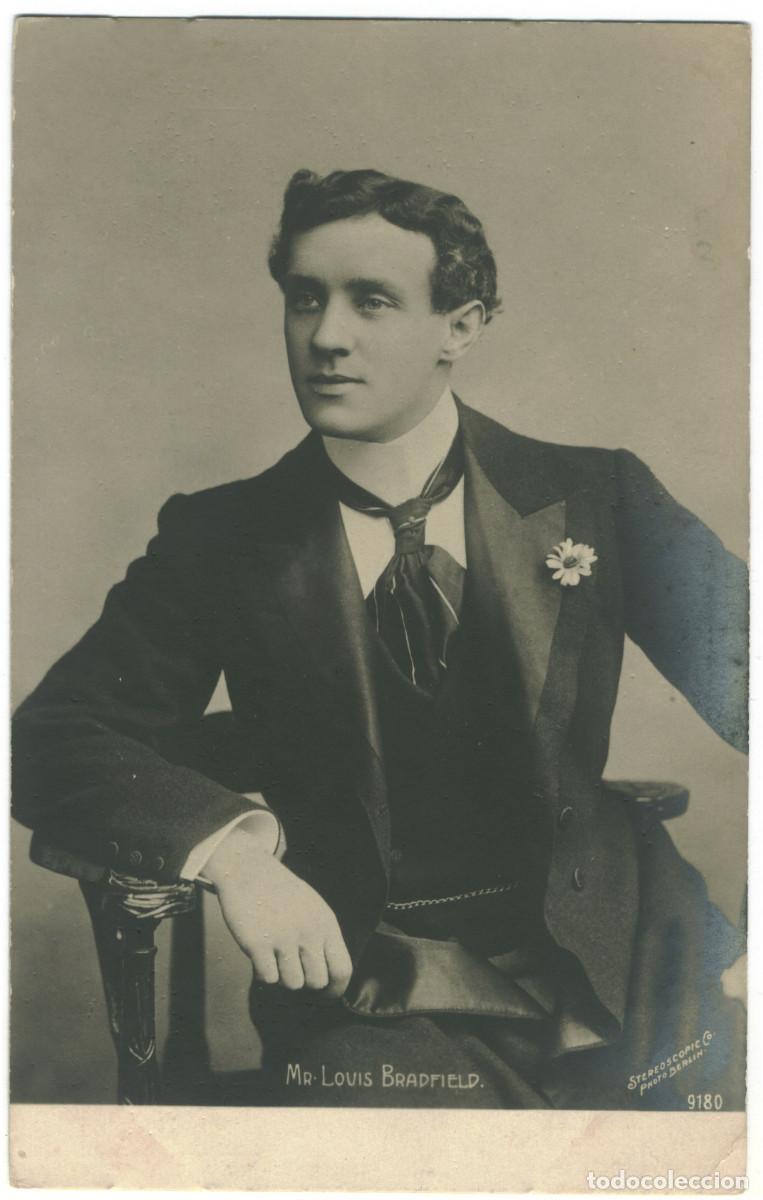 Postales: Actor eduardiano BRADFIELD, Louis_Rotophot; 9180. Photo Stereoscopic
