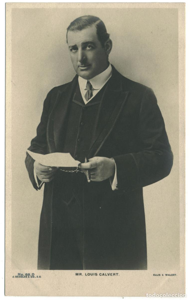 Postales: Actor eduardiano CALVERT, Louis_Beagles. 68 D. Photo Ellis & Wal&eacute;ry