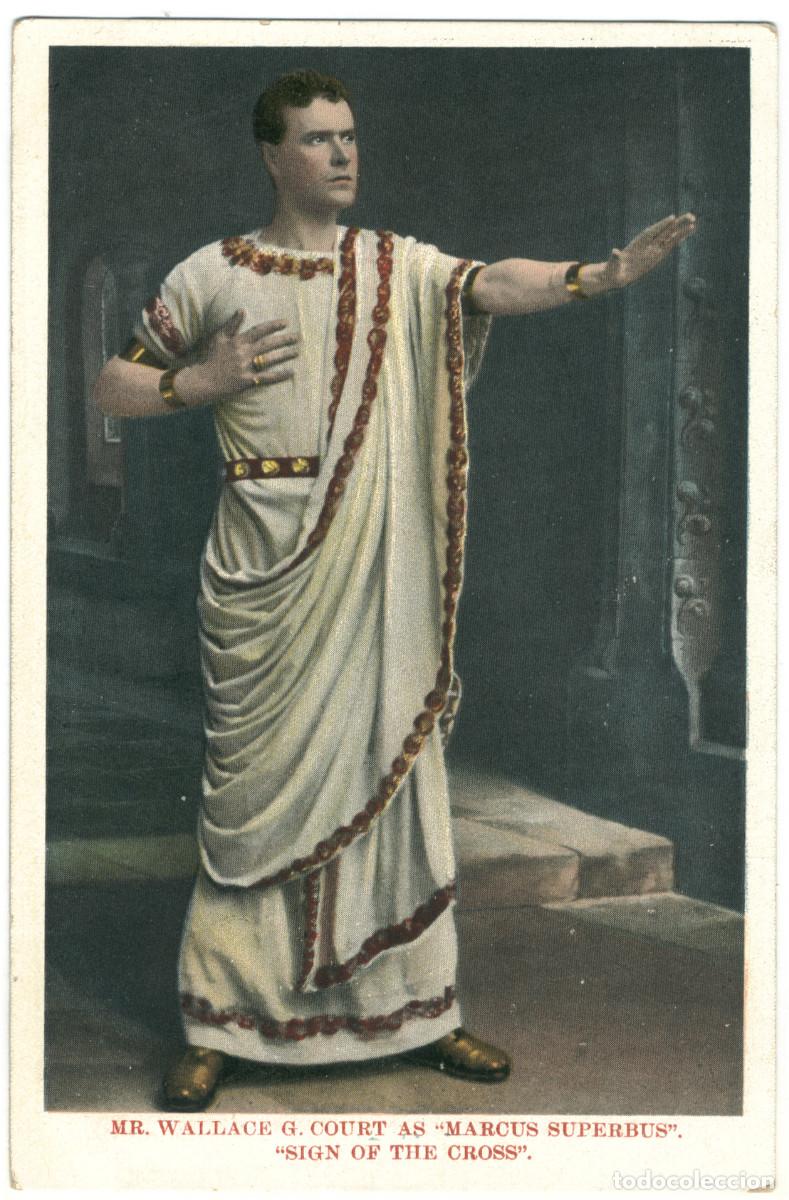 Postales: Actor eduardiano COURT, Wallace G._Beagles. As Marcus Superbus in Sign of the Cross