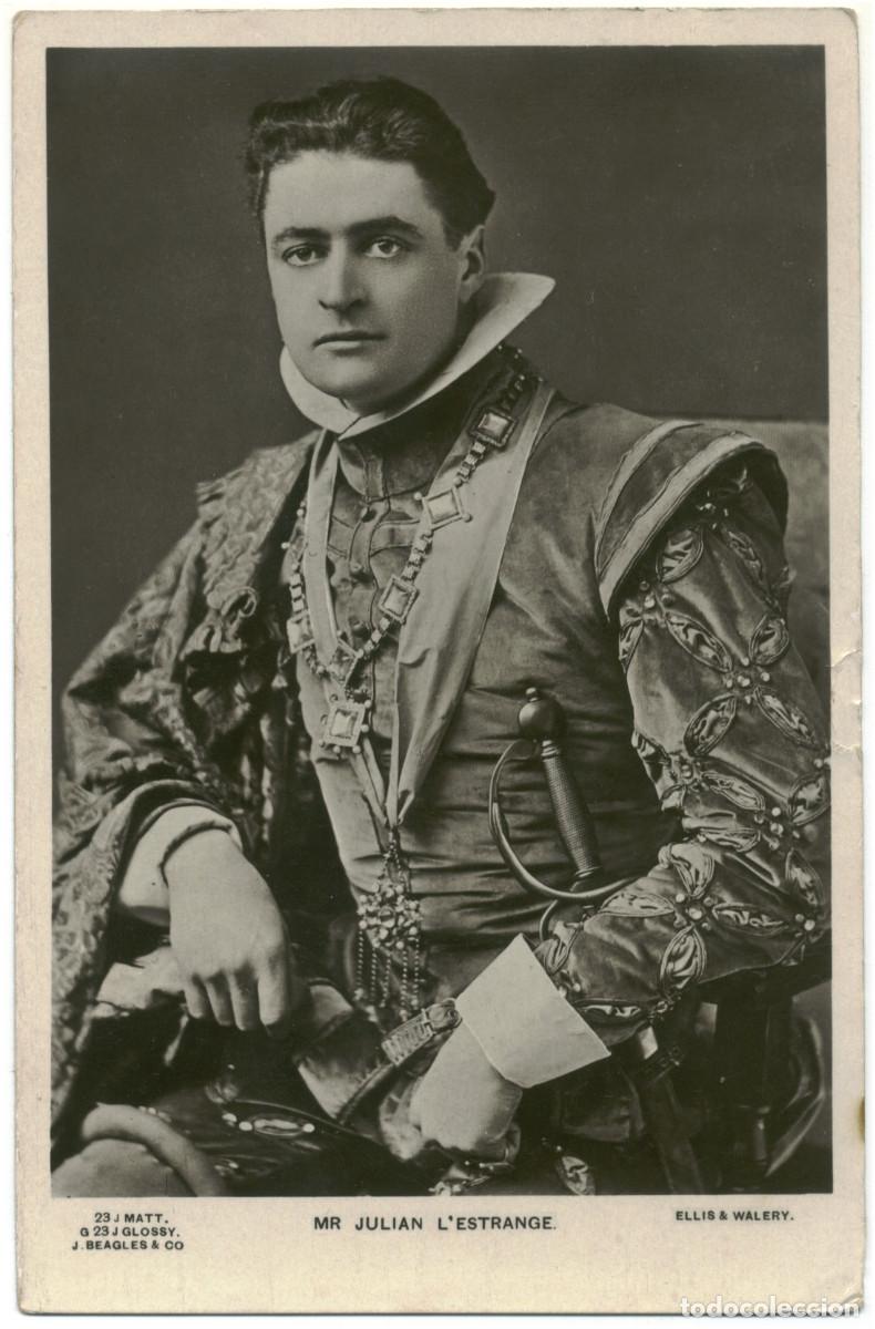 Postales: Actor eduardiano ESTRANGE, Julian L'_Beagles ; 23 J. Photo Ellis & Walery