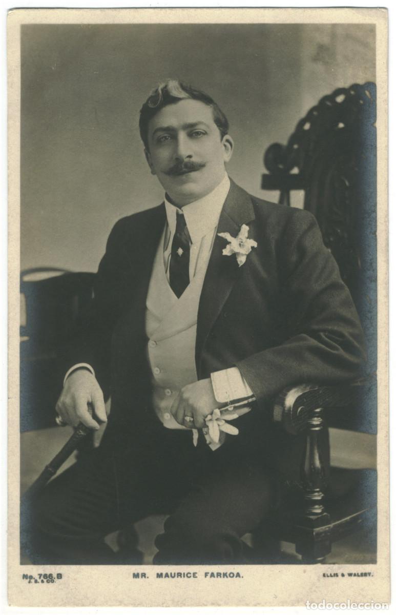 Postales: 2 Postales Actor eduardiano FARKOA, Maurice_Beagles. 766 B, C