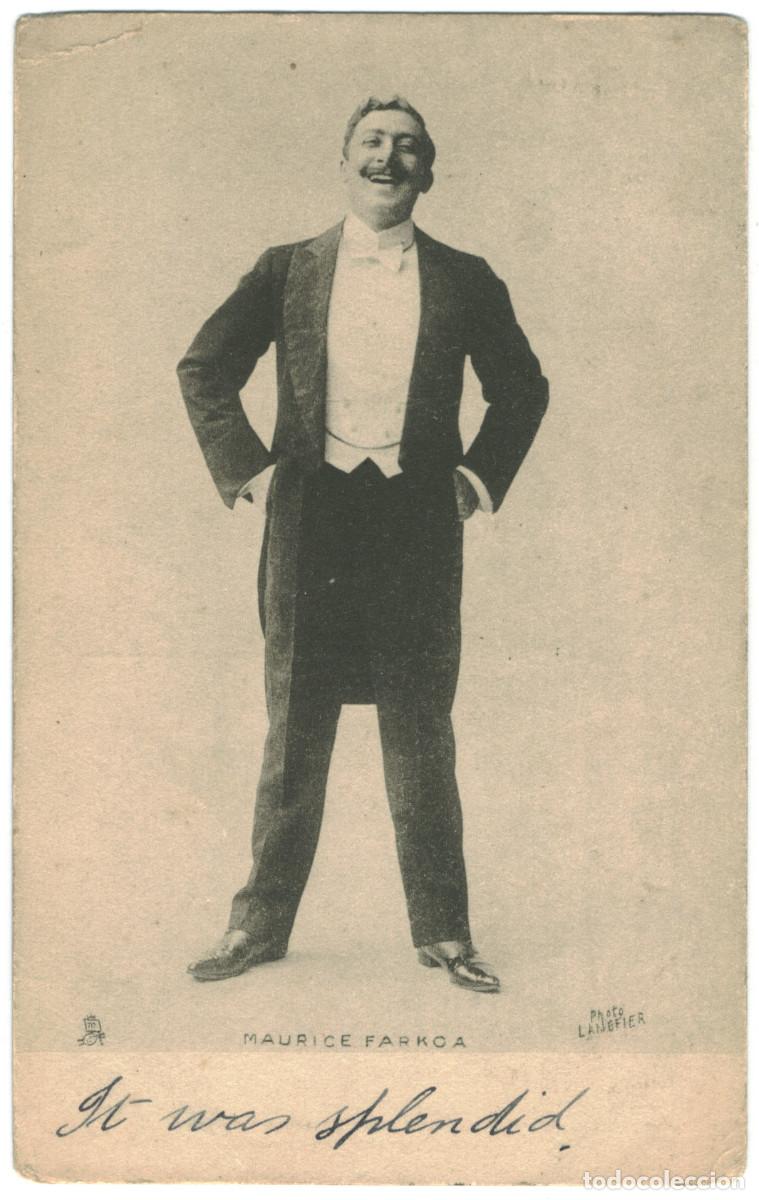 Postales: Actor eduardiano FARKOA, Maurice_Raphael Tuck. Celebrities of the Stage; 1044. Photo Langfier