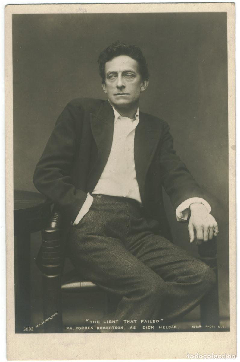 Postales: Actor FORBES ROBERTSON, Mr. J._Rotary. 3092. As Dick Heldar in The Light That Failed. Photo Caswall