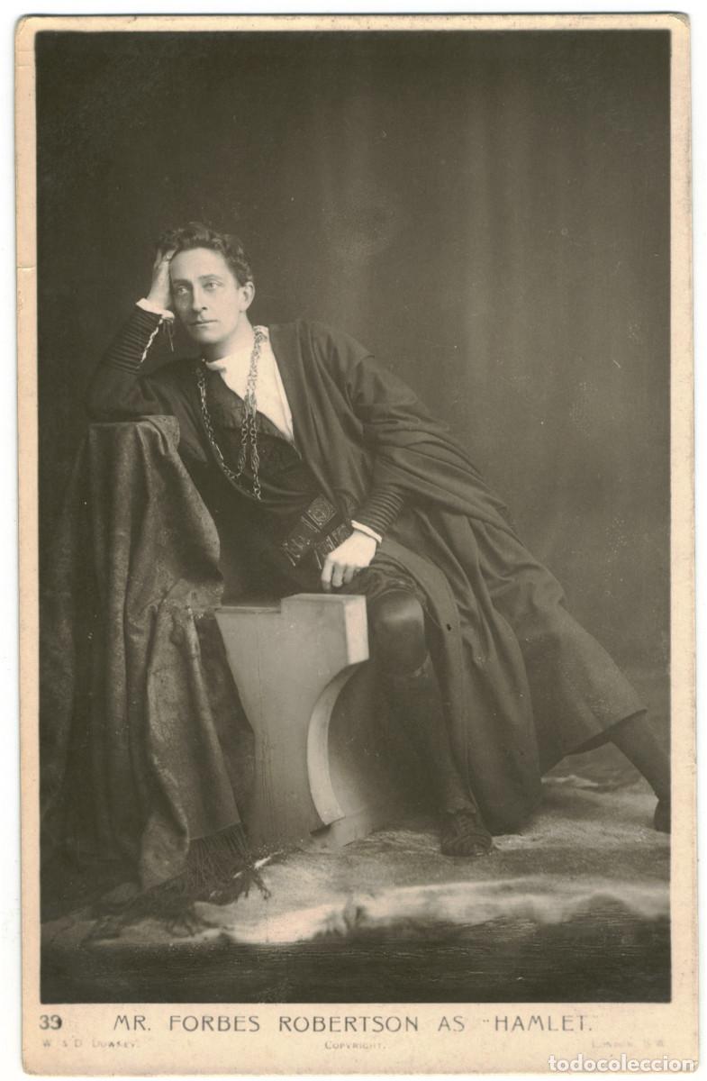 Postales: Actor FORBES ROBERTSON, Mr. J._Downey. 39. As Hamlet