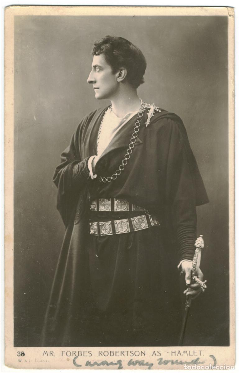 Postales: Actor FORBES ROBERTSON, Mr. J._Downey. 38. As Hamlet