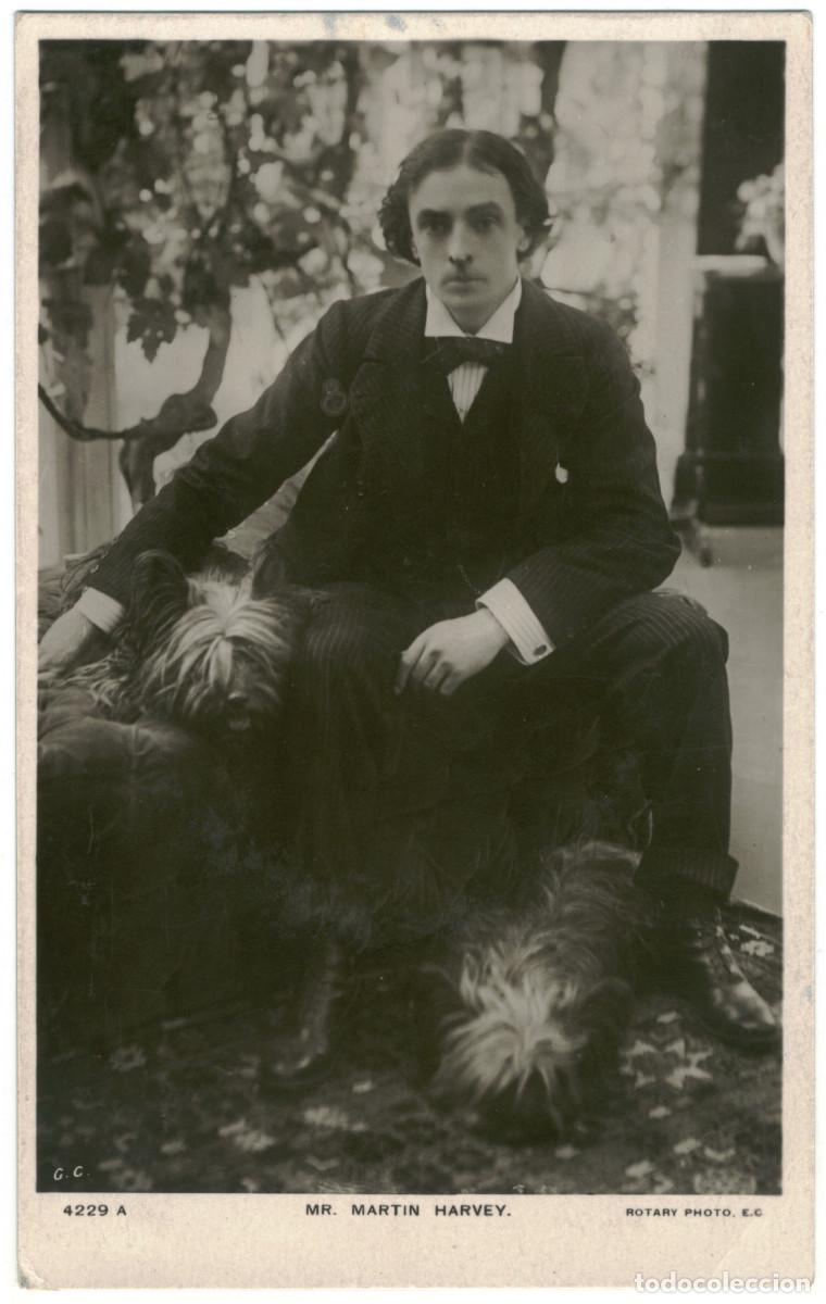 Postales: Serie 3 Postales Actor eduardiano HARVEY, Martin_Rotary. 4229 A, B, J