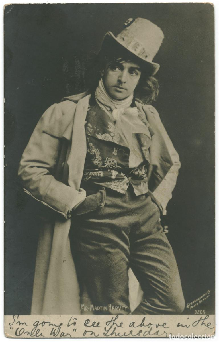 Postales: Actor eduardiano HARVEY, Martin_Rotophot. 9205. Photo Stereoscopic