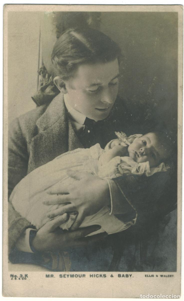 Postales: Actor eduardiano HICKS, Seymour_Beagles. 3 K. And Baby. Photo Ellis & Wal&eacute;ry