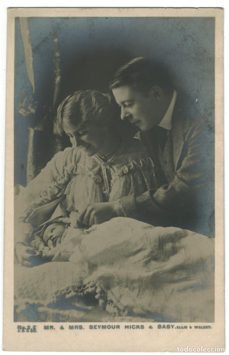 Postales: Actor HICKS, Seymour & Mrs. Seymour Hicks & Baby_Beagles. 2 E. Photo Ellis & Wal&eacute;ry