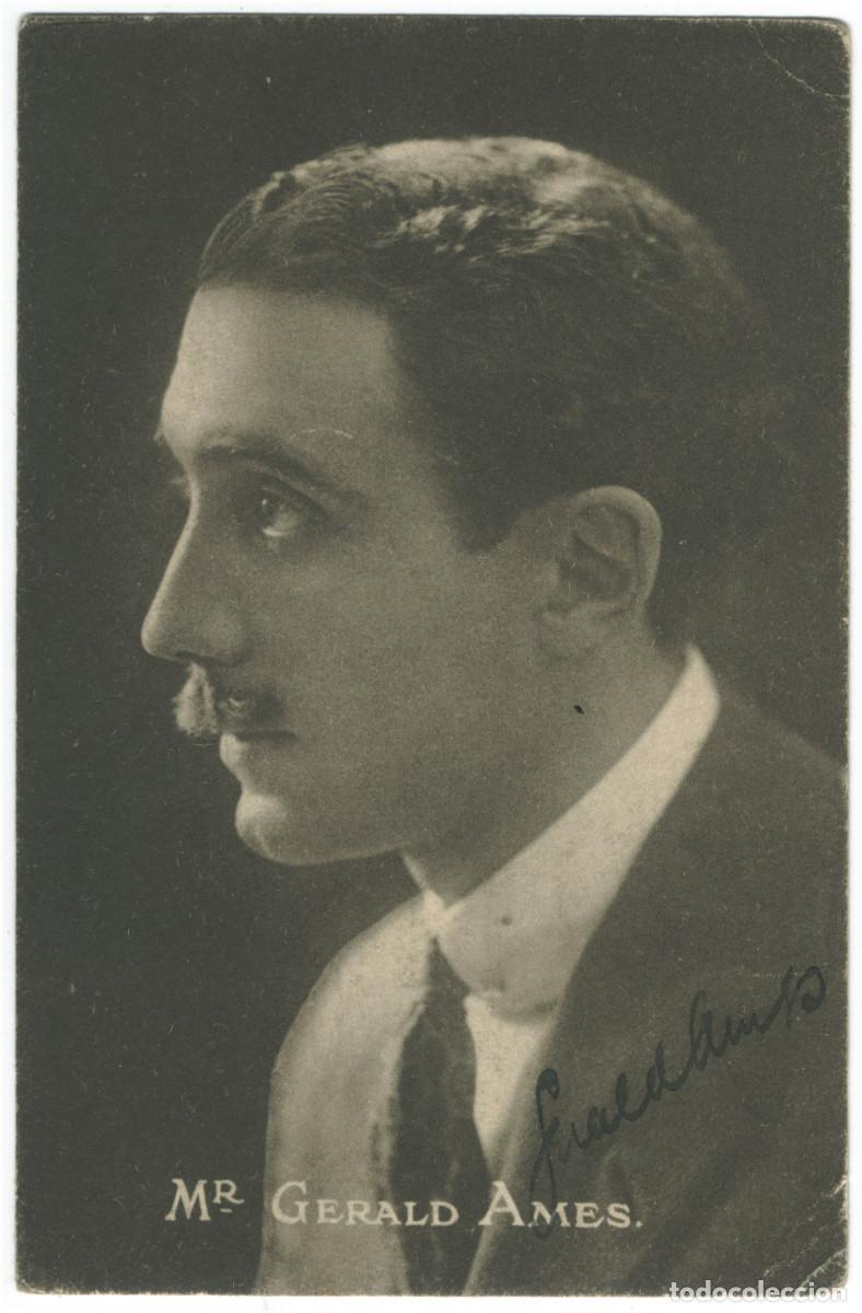 Postales: Actor AMES, Gerald_London Film. Photo Claude HARRIS Autograph Firmada