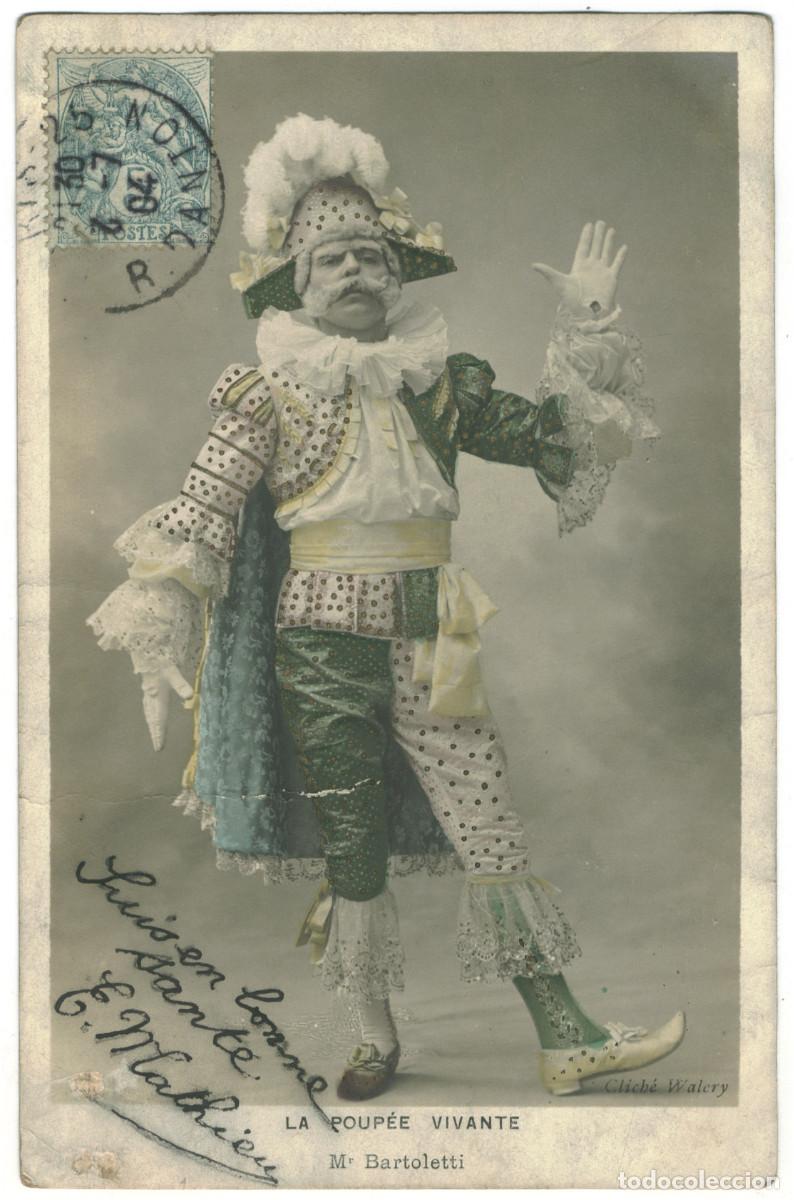Postales: Actor BARTOLETTI, Mr._Guilleminot. In La poup&eacute;e vivante. Photo Wal&eacute;ry