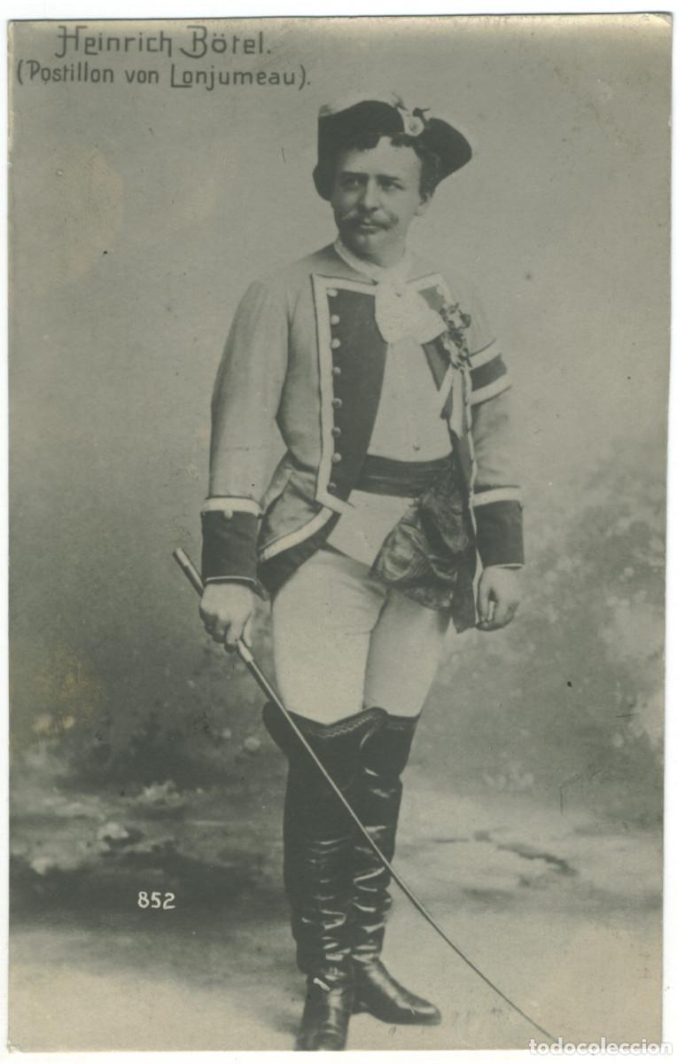 Postales: Actor B&Ouml;TEL, Heinrich_ Arthur L&ouml;he. 852. Postillon von Lonjumeau