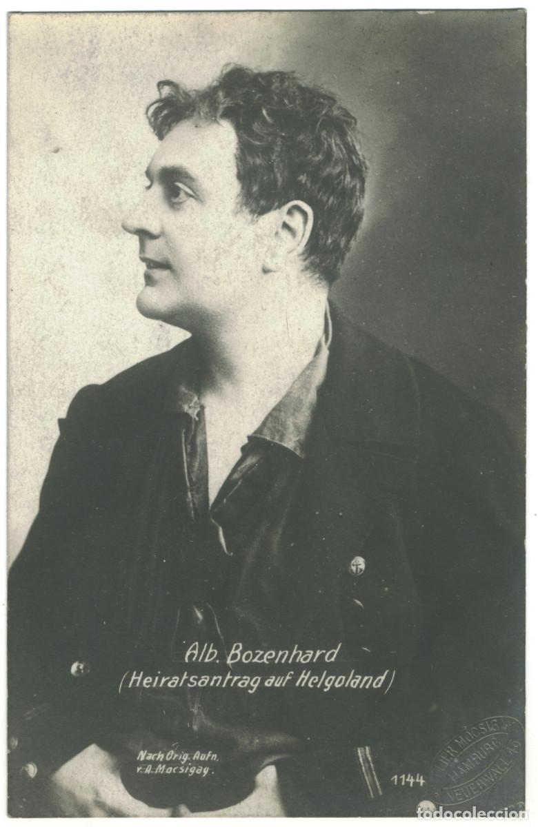 Postales: Actor BOZENHARD, Albert_Arthur L&ouml;he. 1144. Heiratsantrag auf Helgoland. Photo A. Mocsigay