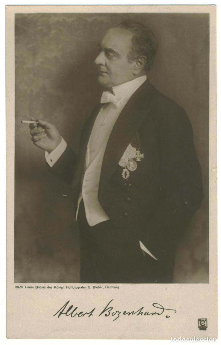 Postales: Actor BOZENHARD, Albert_Ludwig Carstens. Photo E. Bieber. Editorial Sign