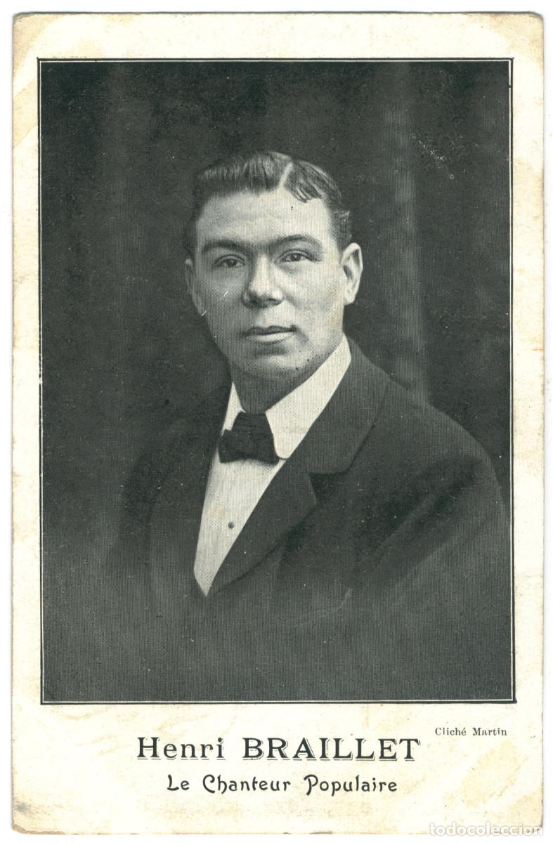 Postales: Actor BRAILLET, Henri_Martin. Le chanteur populaire